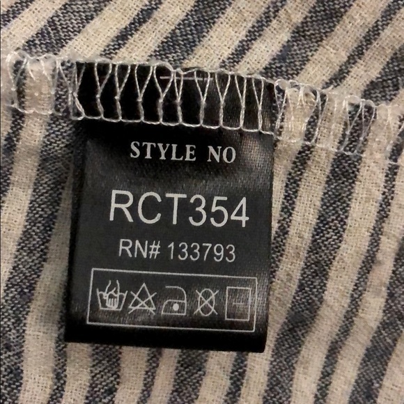 POL Striped Gusset Cut Boho Flowy Blouse S - Picture 6 of 6